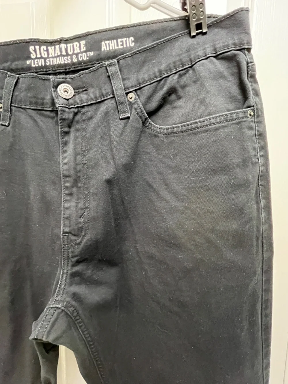 Men's Levi's Signature Black Athletic 36W x 32L - Picture 6 of 15
